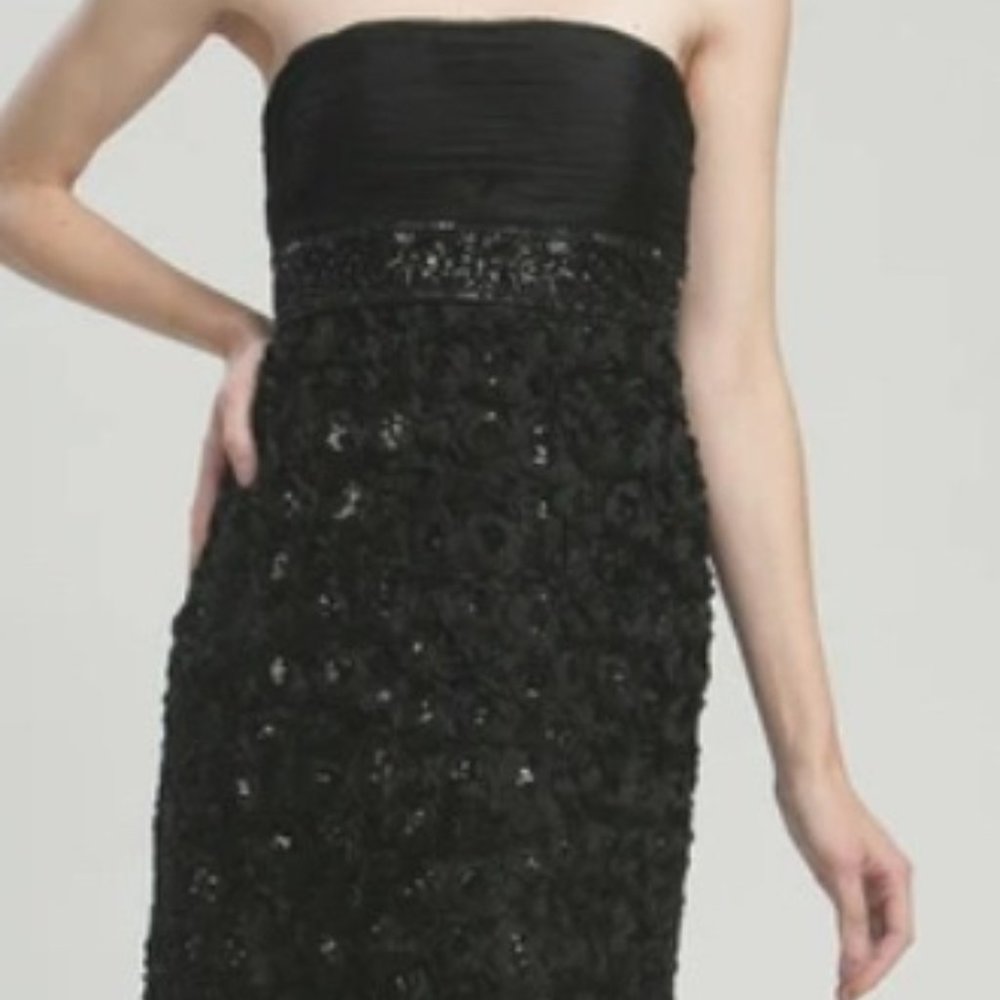 Sue Wong Strapless Cocktail Dress